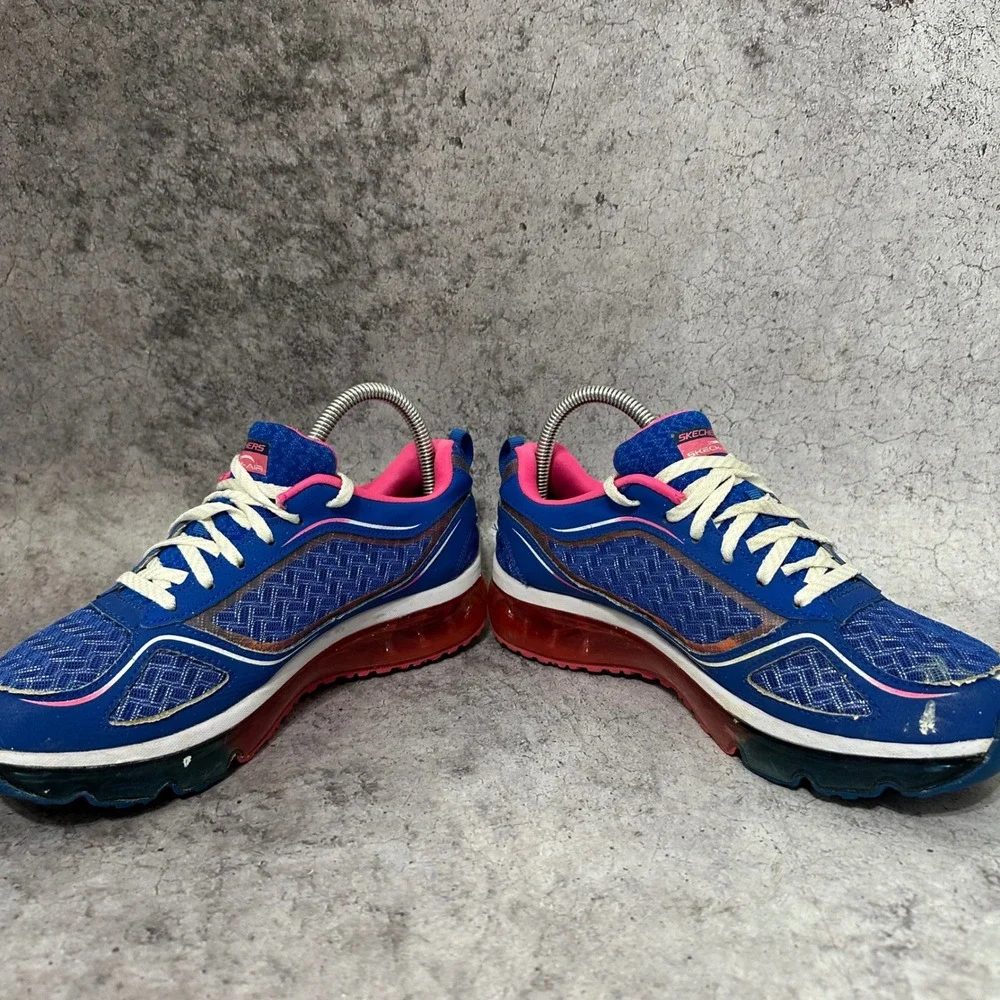 Skechers Skech-Air Supreme Sneakers Women 8.5 Blue Pink Walking Shoes